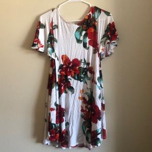 White flower dress